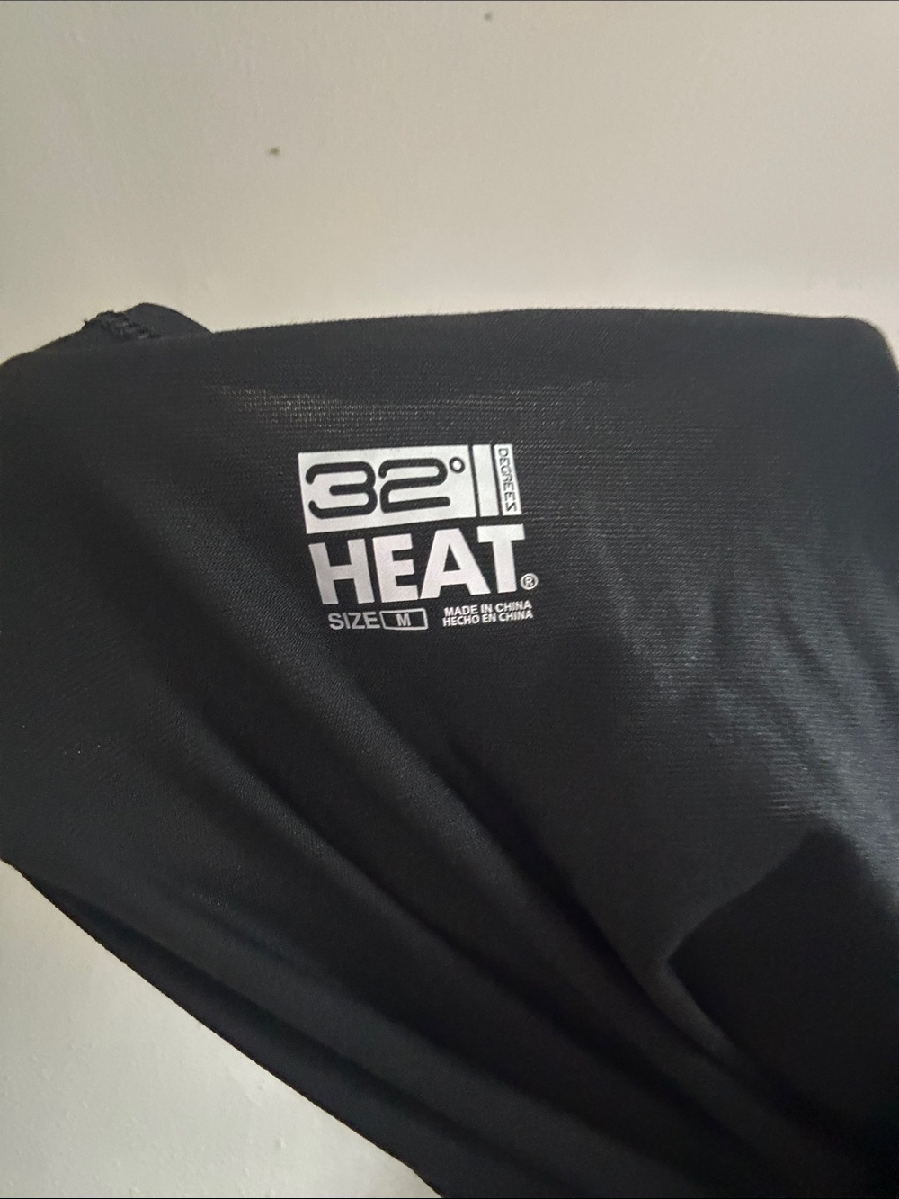 32° Heat Men's Black Crewneck Performance Sweater